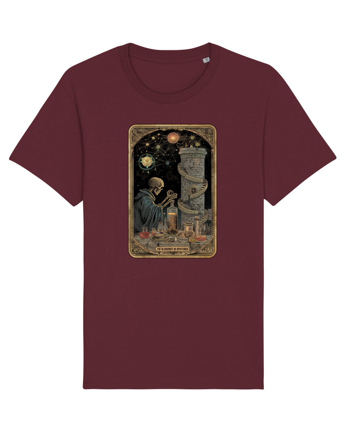 Tricou mânecă scurtă Unisex Rocker Burgundy