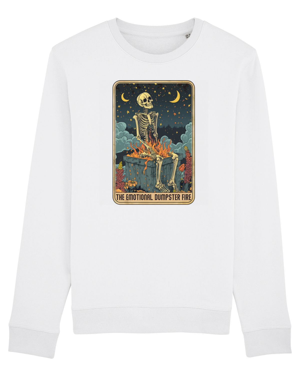 Bluză mânecă lungă Unisex Rise White