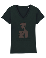 Powerless Tricou mânecă scurtă guler V Damă Evoker