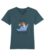 Dus cu pluta Tricou mânecă scurtă guler V Bărbat Presenter