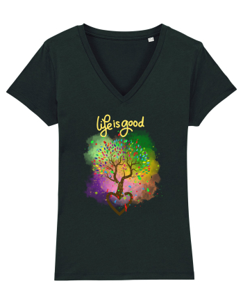 Copacul vieții/Tree of life/Dragoste/Culoare/Viata e frumoasa Black