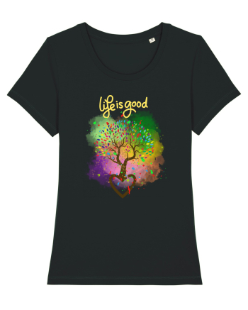 Copacul vieții/Tree of life/Dragoste/Culoare/Viata e frumoasa Black
