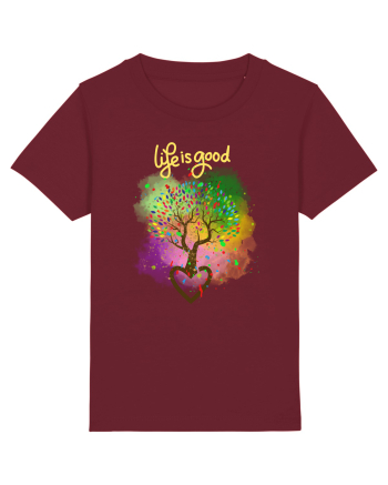 Copacul vieții/Tree of life/Dragoste/Culoare/Viata e frumoasa Burgundy
