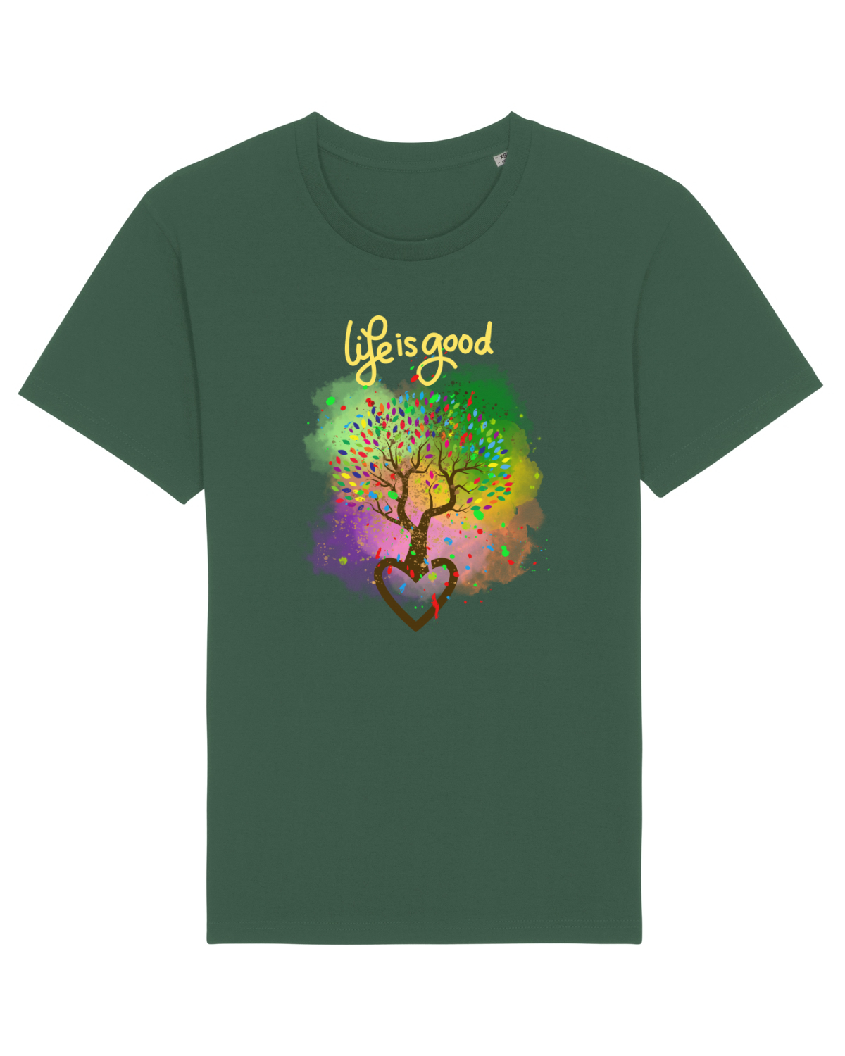 Tricou mânecă scurtă Unisex Rocker Bottle Green