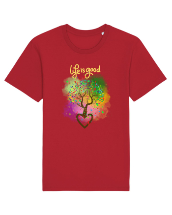 Copacul vieții/Tree of life/Dragoste/Culoare/Viata e frumoasa Red