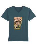 Lioness Tricou mânecă scurtă guler V Bărbat Presenter