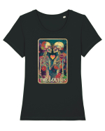 The Lovers Tricou mânecă scurtă guler larg fitted Damă Expresser