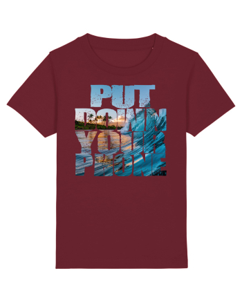 PUT DOWN YOUR PHONE & enjoy life Burgundy