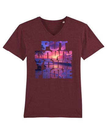 PUT DOWN YOUR PHONE & enjoy life 2 Burgundy