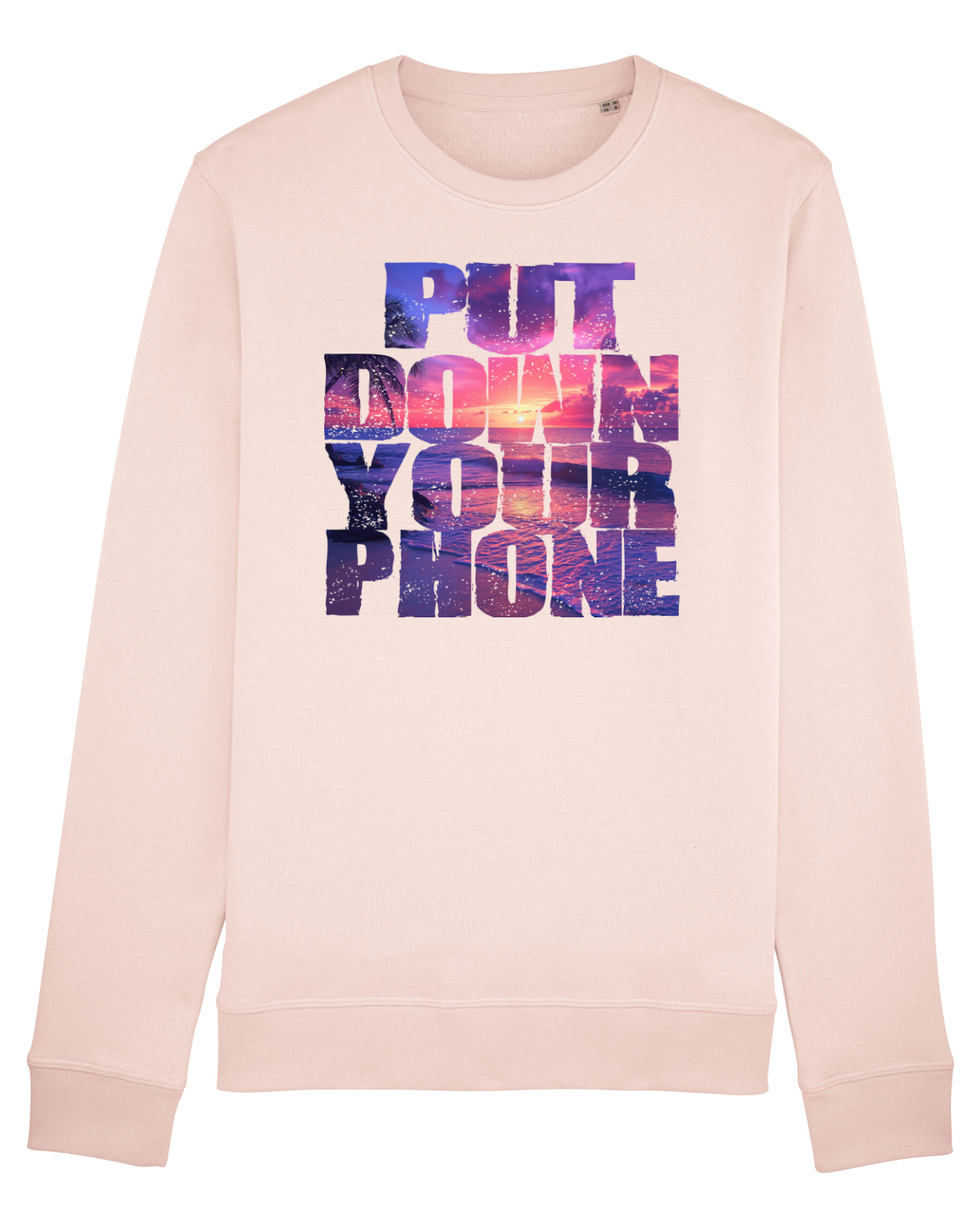 Bluză mânecă lungă Unisex Rise Candy Pink