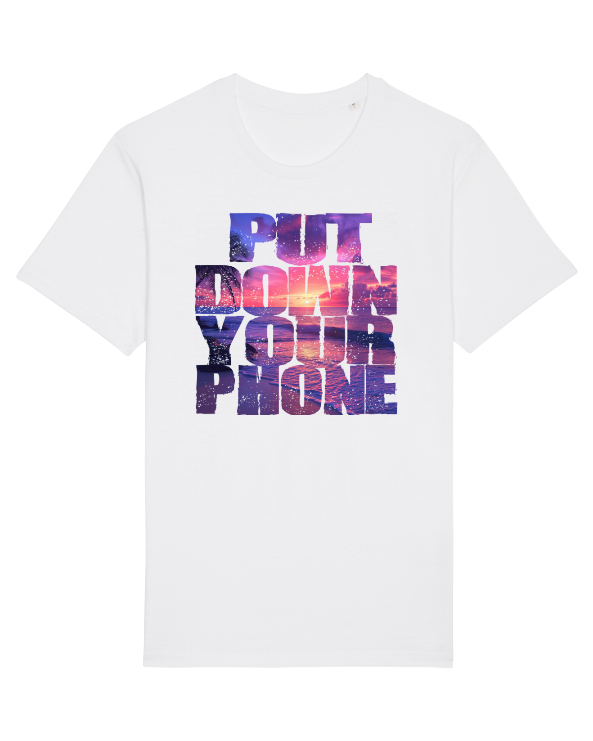 Tricou mânecă scurtă Unisex Rocker White