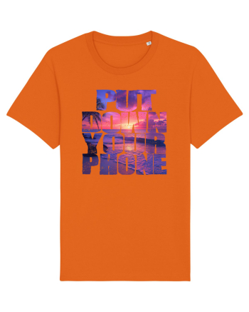 PUT DOWN YOUR PHONE & enjoy life 2 Bright Orange