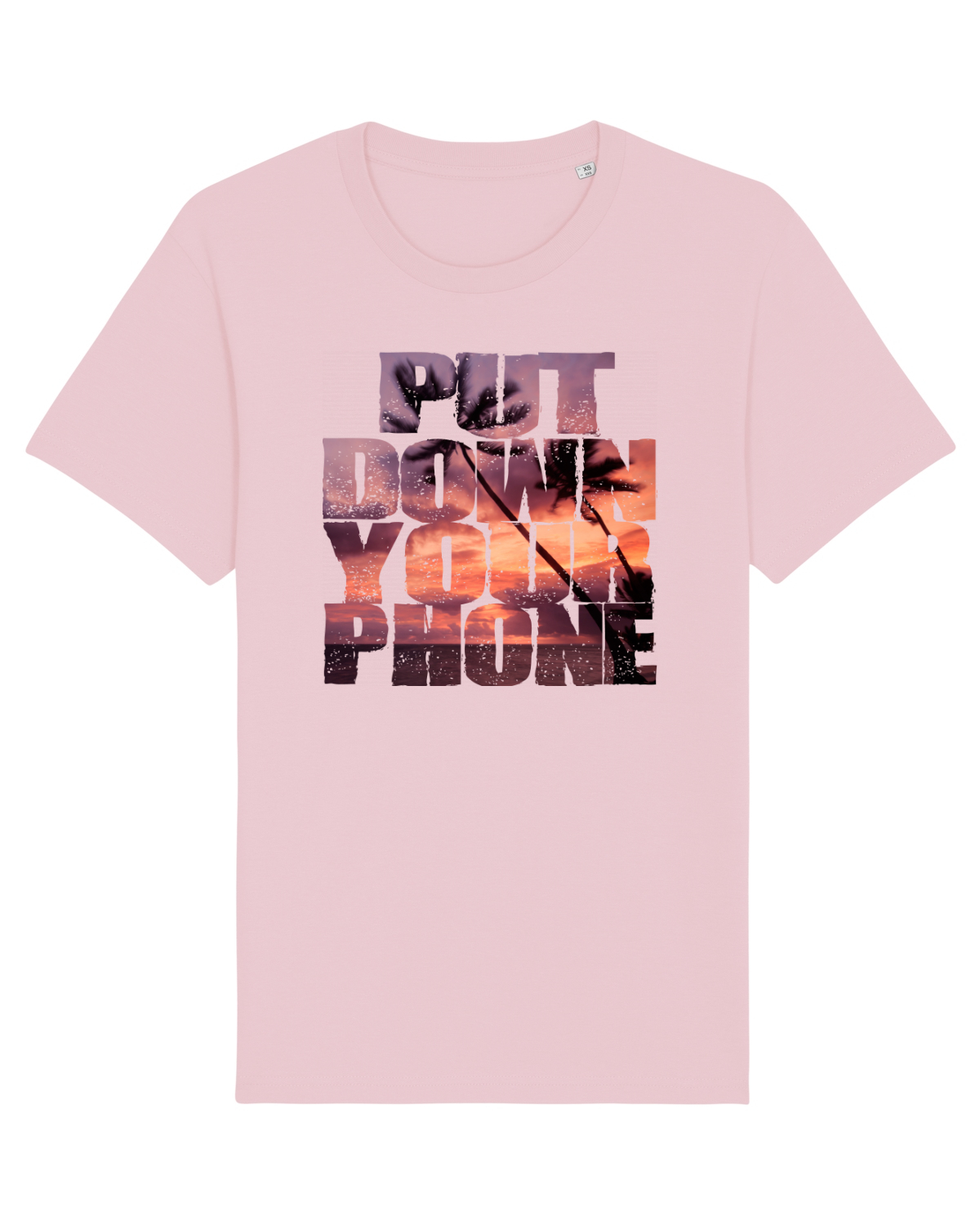 Tricou mânecă scurtă Unisex Rocker Cotton Pink