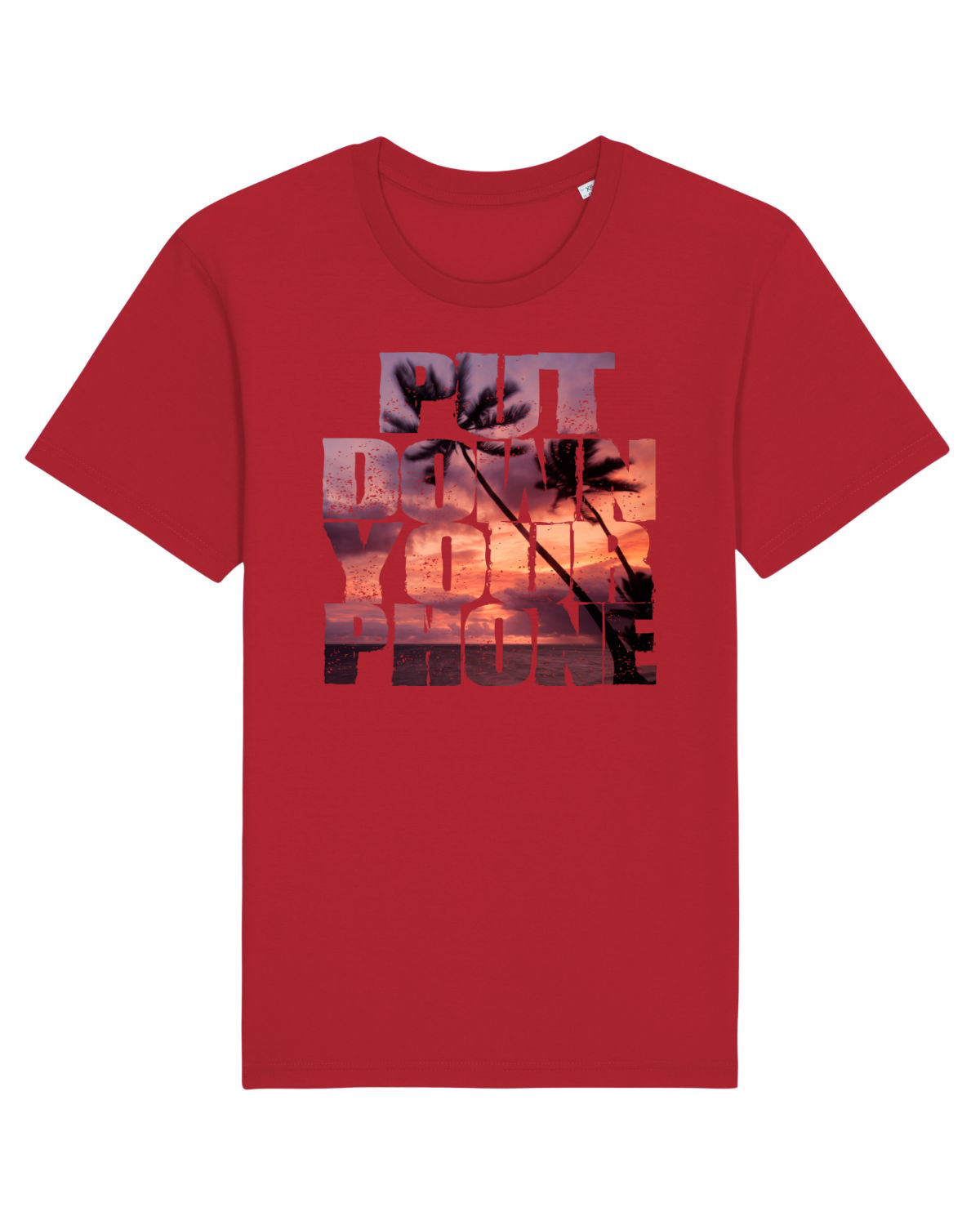 Tricou mânecă scurtă Unisex Rocker Red