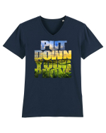 PUT DOWN YOUR PHONE & enjoy life 3 Tricou mânecă scurtă guler V Bărbat Presenter