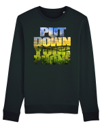 PUT DOWN YOUR PHONE & enjoy life 3 Bluză mânecă lungă Unisex Rise