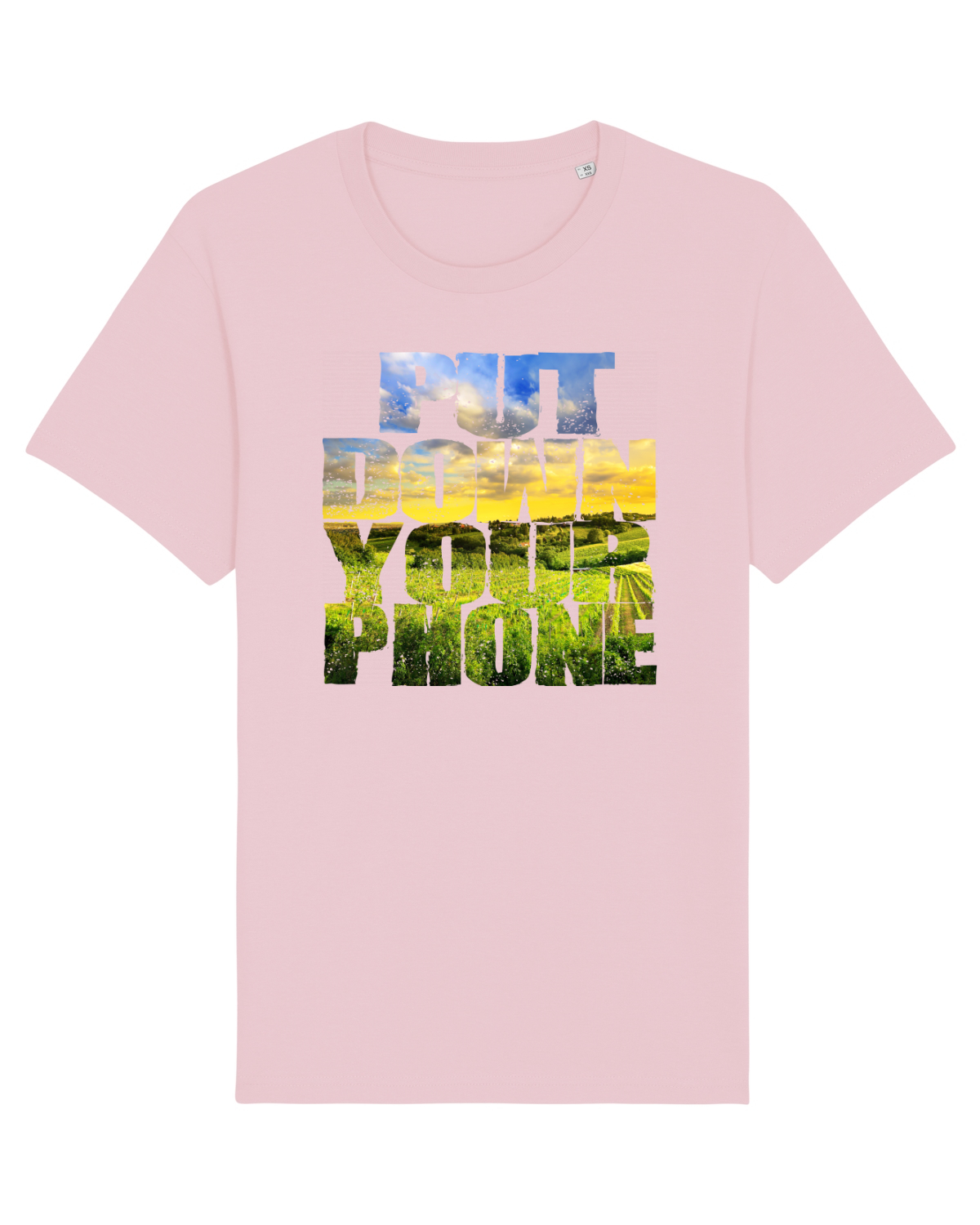 Tricou mânecă scurtă Unisex Rocker Cotton Pink