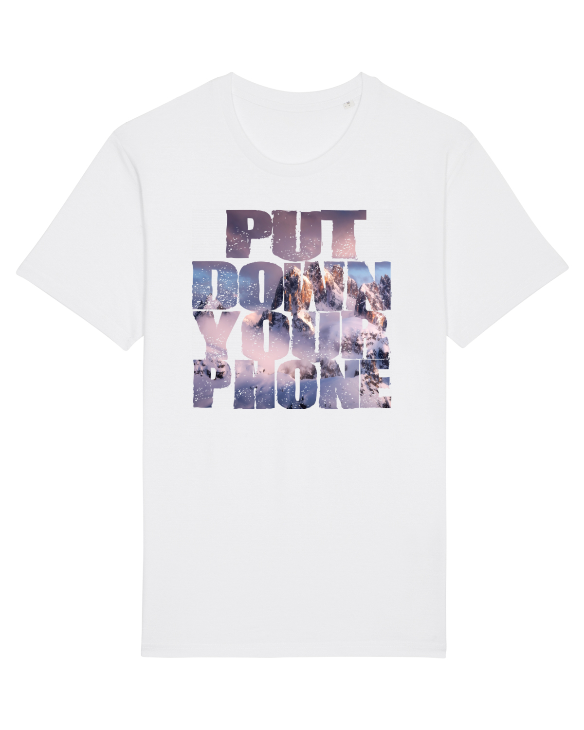 Tricou mânecă scurtă Unisex Rocker White