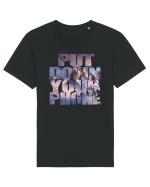 PUT DOWN YOUR PHONE & enjoy life 4 Tricou mânecă scurtă Unisex Rocker