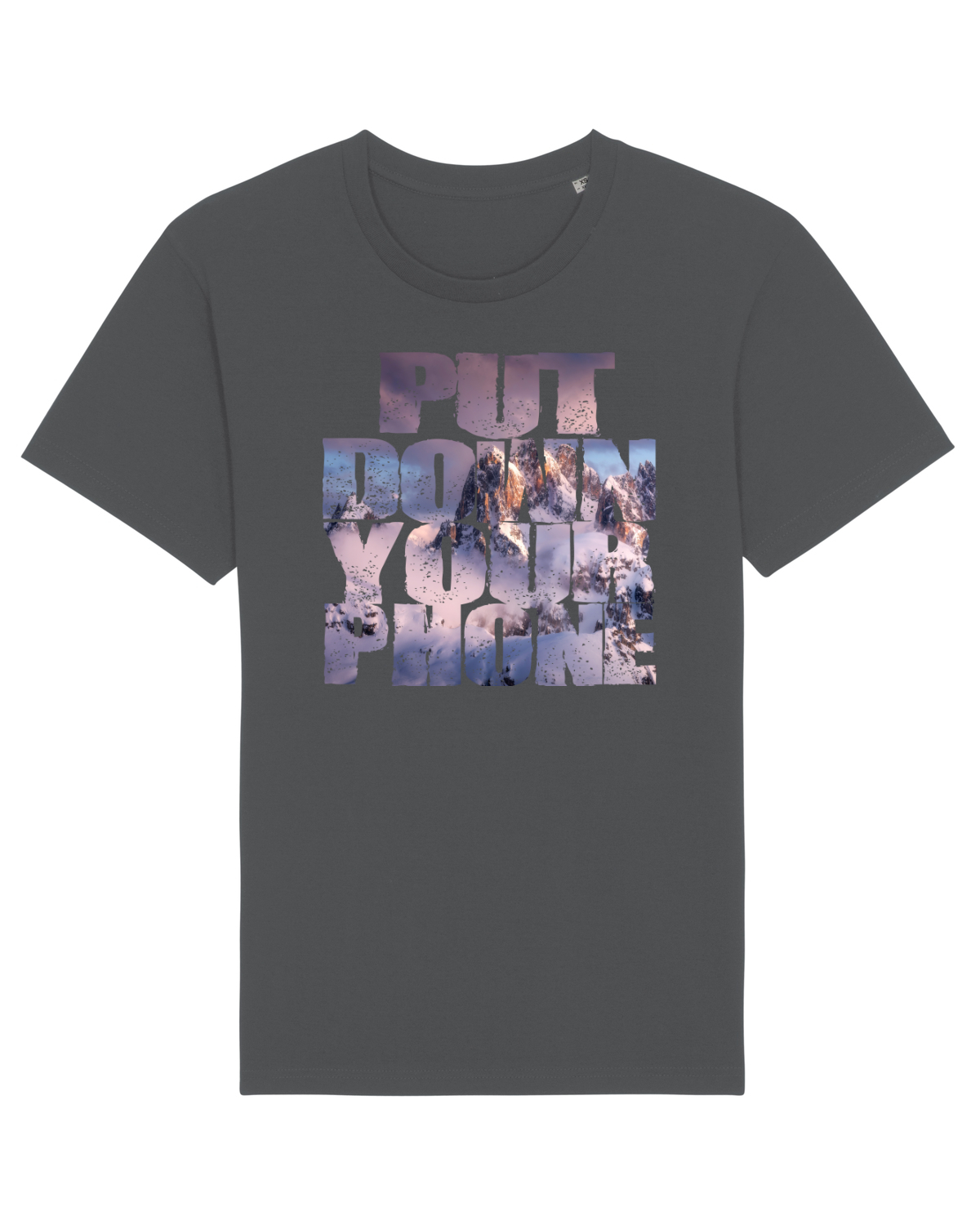 Tricou mânecă scurtă Unisex Rocker Anthracite