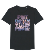PUT DOWN YOUR PHONE & enjoy life 4 Tricou mânecă scurtă guler larg Bărbat Skater