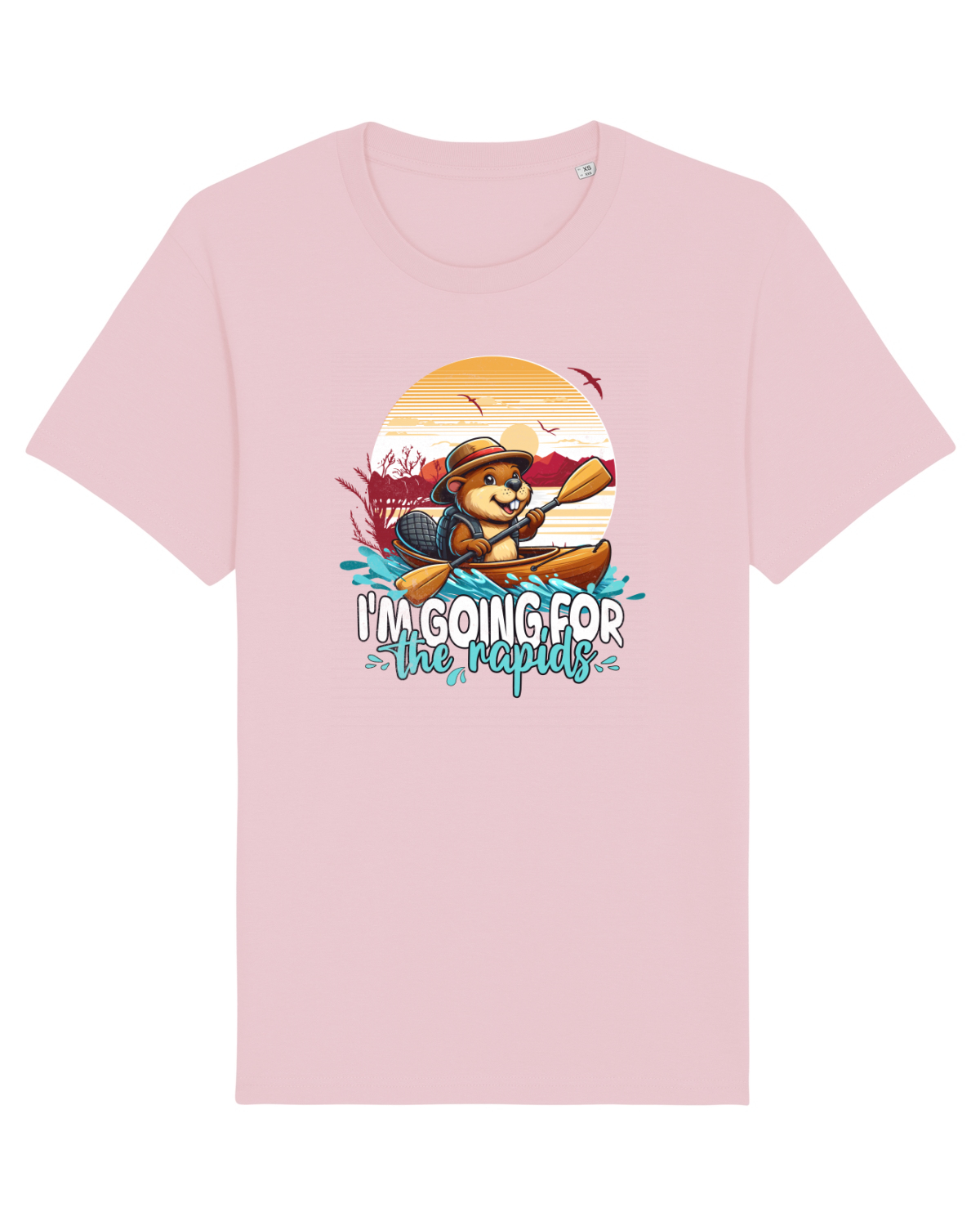 Tricou mânecă scurtă Unisex Rocker Cotton Pink