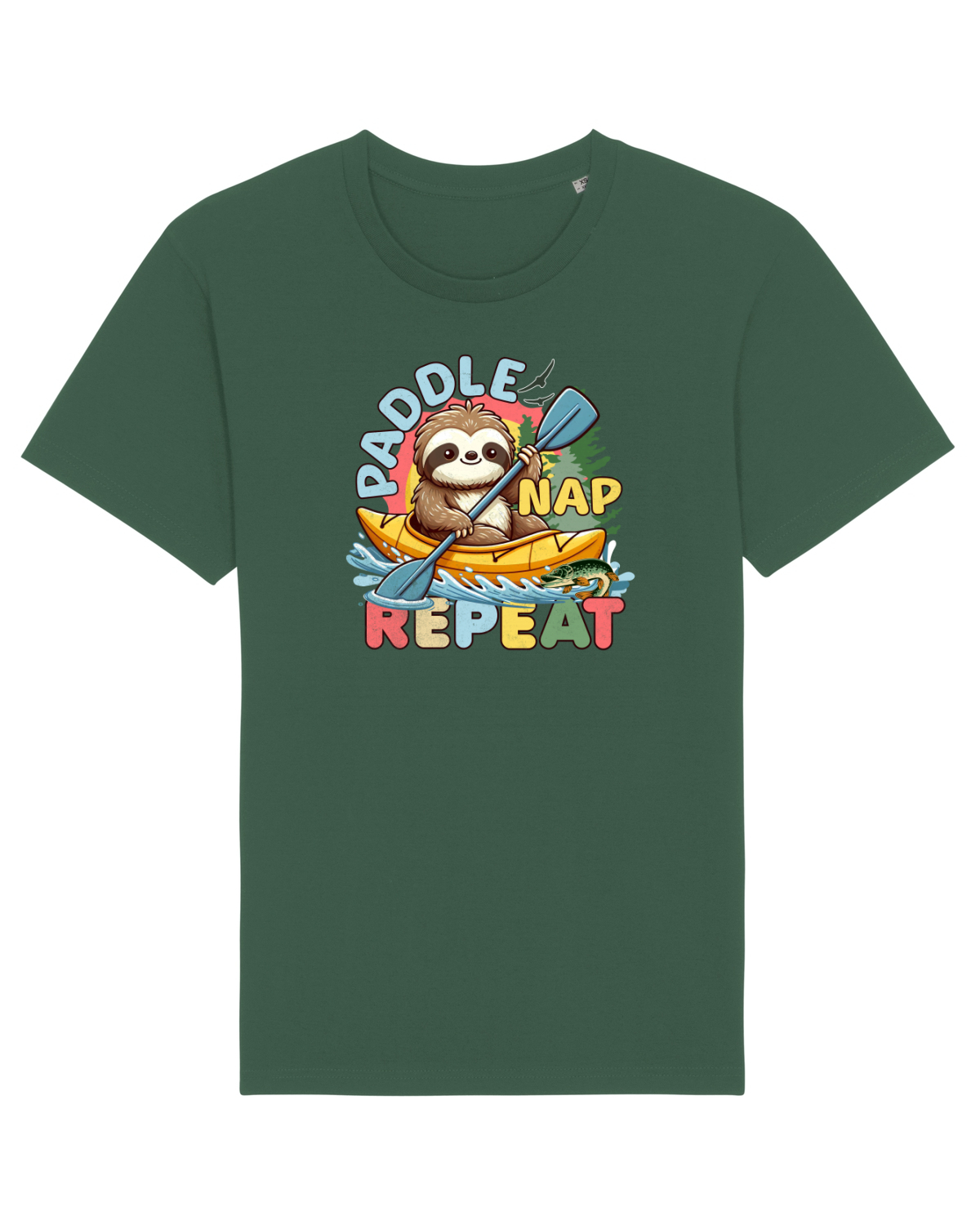 Tricou mânecă scurtă Unisex Rocker Bottle Green