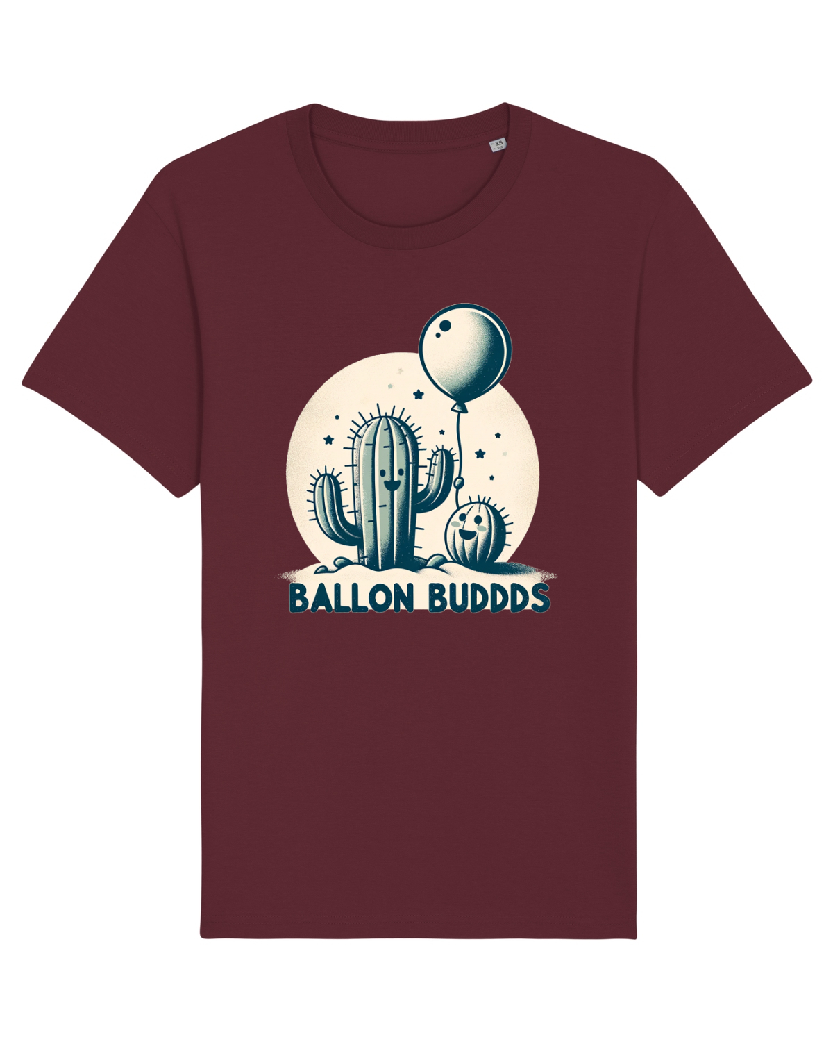 Tricou mânecă scurtă Unisex Rocker Burgundy