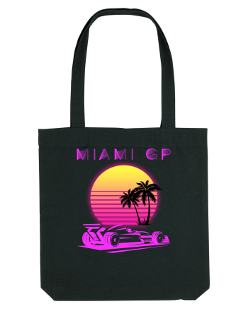 Formula 1 One USA Miami GP Grand Prix Vintage Retro Sunset Black