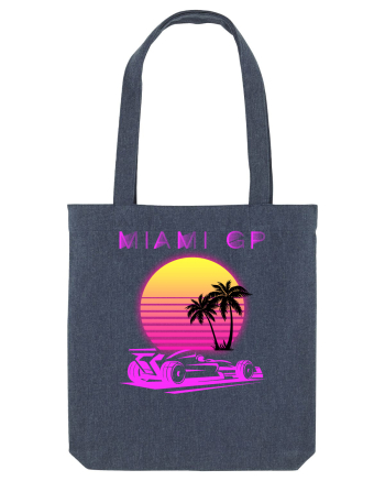 Formula 1 One USA Miami GP Grand Prix Vintage Retro Sunset Midnight Blue