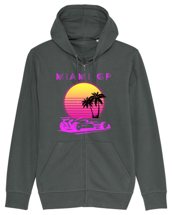 Formula 1 One USA Miami GP Grand Prix Vintage Retro Sunset Anthracite
