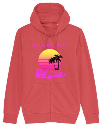 Formula 1 One USA Miami GP Grand Prix Vintage Retro Sunset Carmine Red