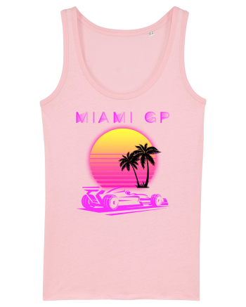 Formula 1 One USA Miami GP Grand Prix Vintage Retro Sunset Cotton Pink
