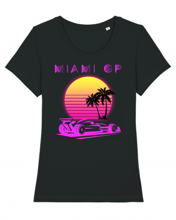 Formula 1 One USA Miami GP Grand Prix Vintage Retro Sunset Black
