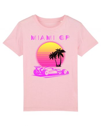 Formula 1 One USA Miami GP Grand Prix Vintage Retro Sunset Cotton Pink