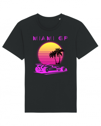 Formula 1 One USA Miami GP Grand Prix Vintage Retro Sunset Black