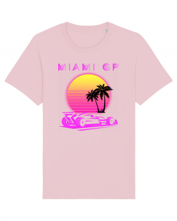 Formula 1 One USA Miami GP Grand Prix Vintage Retro Sunset Cotton Pink