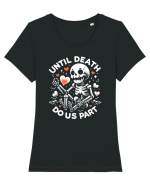 till death do us part Tricou mânecă scurtă guler larg fitted Damă Expresser