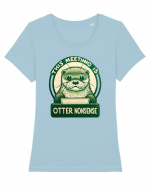 This meeting is otter nonsense Tricou mânecă scurtă guler larg fitted Damă Expresser