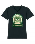 This meeting is otter nonsense Tricou mânecă scurtă guler V Bărbat Presenter