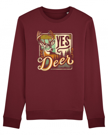 Yes deer Burgundy