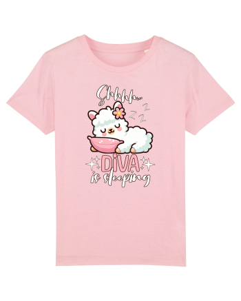 Bebeluș Llama Drăguț Dormind Cotton Pink