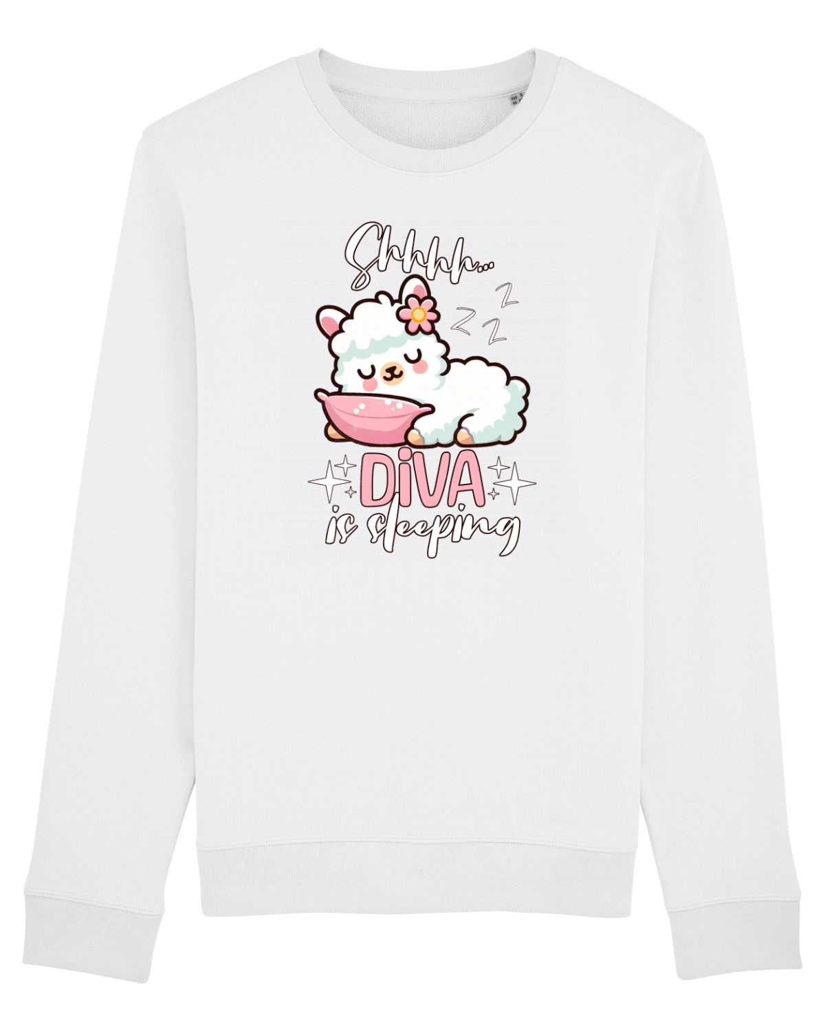 Bluză mânecă lungă Unisex Rise White