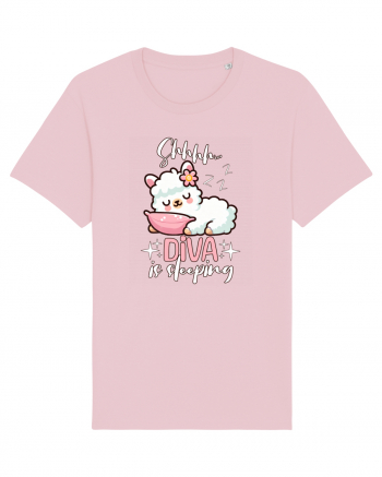 Bebeluș Llama Drăguț Dormind Cotton Pink