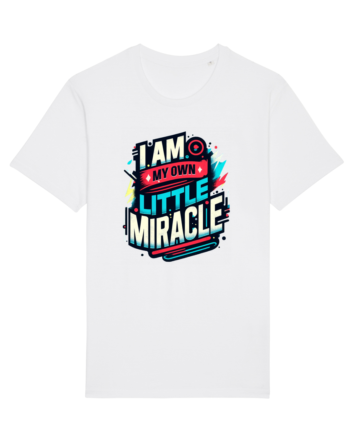 Tricou mânecă scurtă Unisex Rocker White