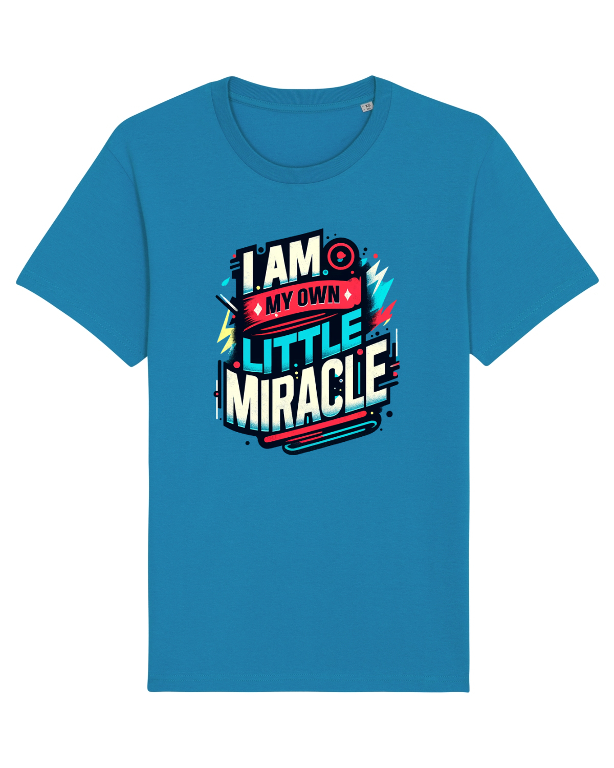 Tricou mânecă scurtă Unisex Rocker Azur