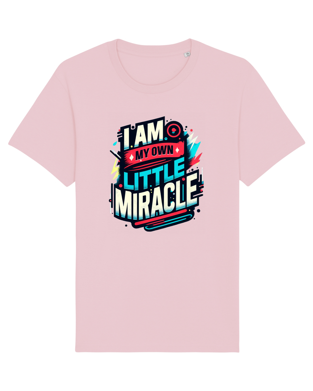 Tricou mânecă scurtă Unisex Rocker Cotton Pink