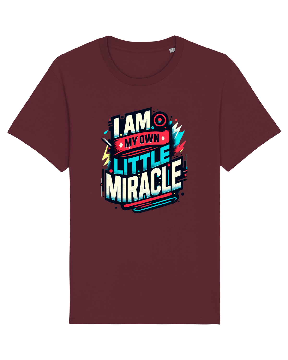 Tricou mânecă scurtă Unisex Rocker Burgundy