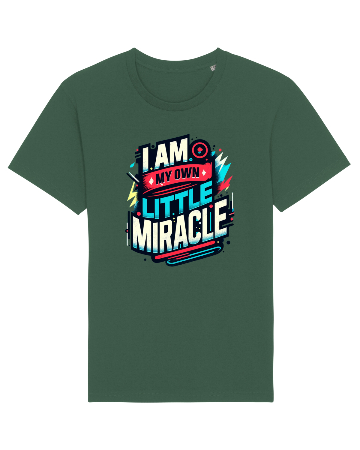 Tricou mânecă scurtă Unisex Rocker Bottle Green