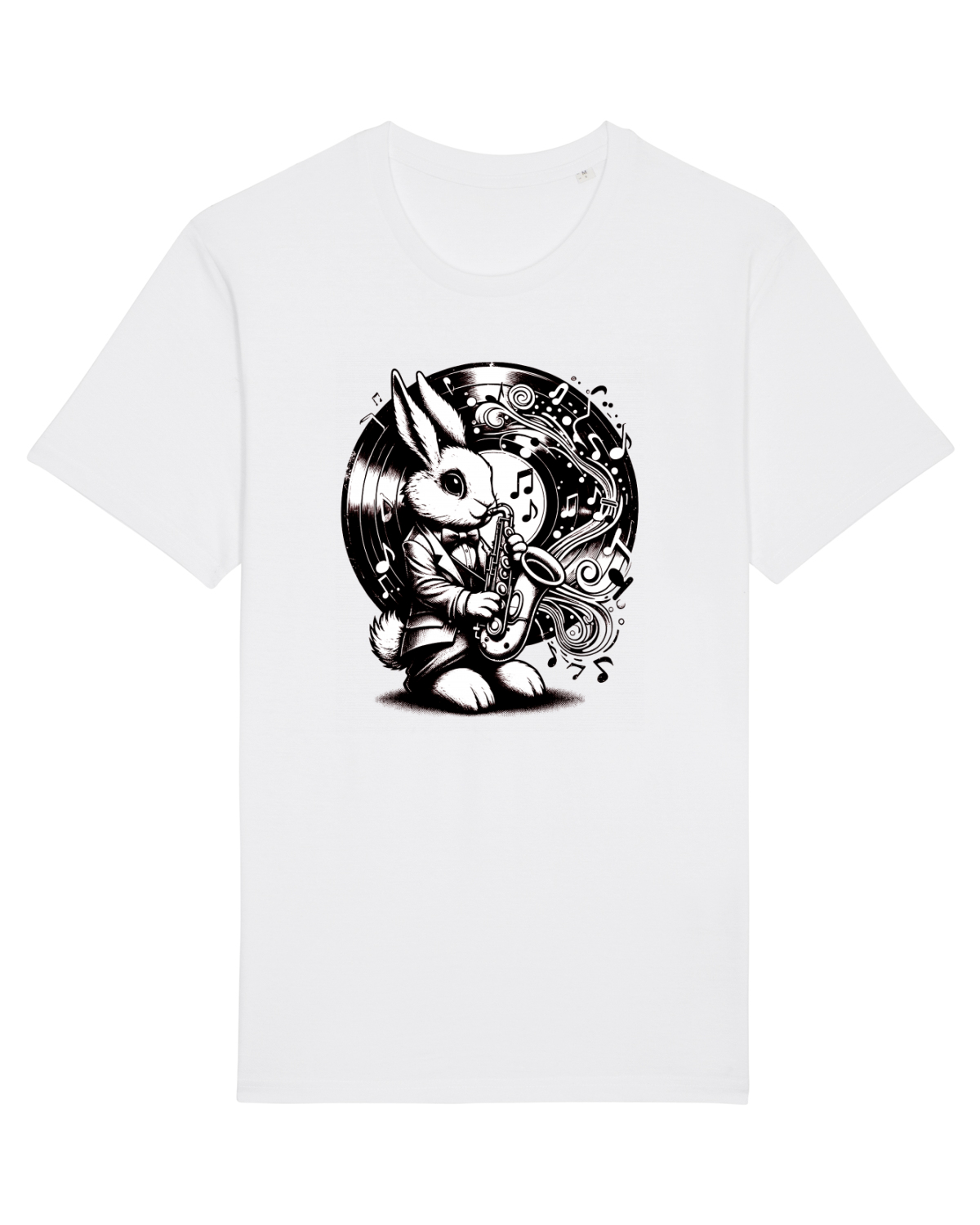 Tricou mânecă scurtă Unisex Rocker White